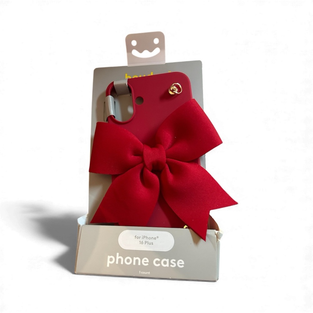 Red Bow Phone Case for iPhone 16 Plus